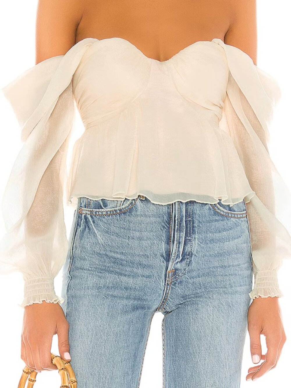 House of Harlow 1960 X REVOLVE Burna Blouse XS
